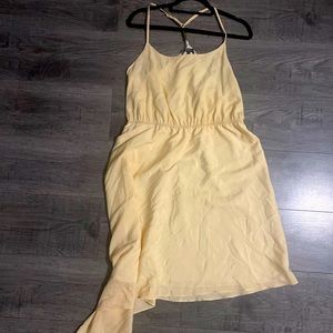 BCBG Paris silky yellow dress